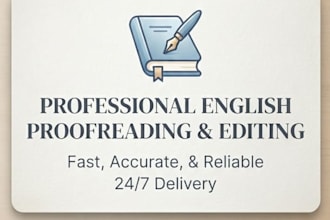 proofread, edit, and polish your english text