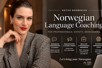 coach you to speak natural, confident norwegian