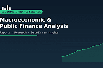 write macroeconomic and public finance analysis reports
