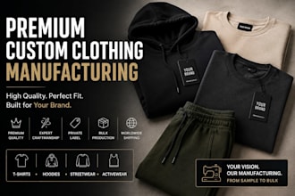 manufacture premium custom clothing for your brand
