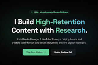 create social media strategy, content and engaging scripts