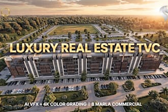 create luxury real estate commercial with ai visual effects 4k