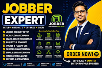 be your jobber expert for crm setup, automation, integration