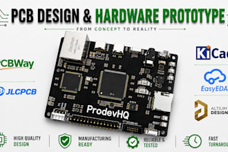 do pcb design schematic and hardware for esp32 stm32 nordic