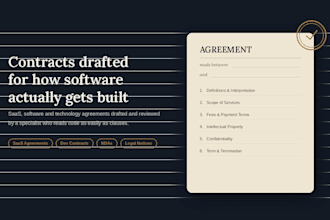 do technology agreement drafting