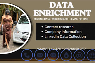 do company data enrichment and web research