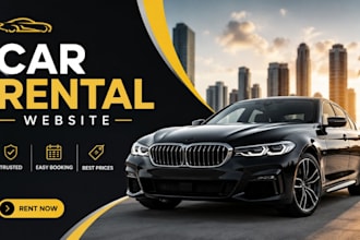 car rental website, car rental business, car hire, car booking, rental website