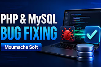 fix PHP mysql website bugs errors and database issues