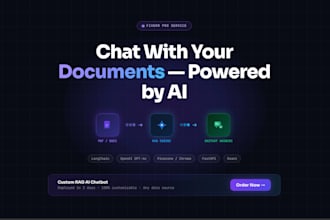 build a custom ai chatbot for your documents, pdfs, or website