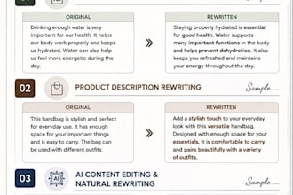 create rewriting contents for you