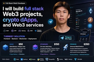 build full stack web3 projects and crypto dapps