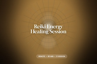 provide a remote reiki energy healing session