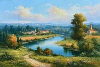 landscape oil painting art
