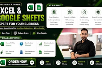 clean up, fix, and professionally organize messy excel data