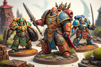 create warhammer 40k art