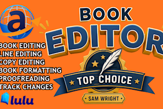 provide substantive developmental line editing paperback formatting