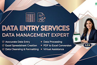 be your professional deta entry and copy pest specialist