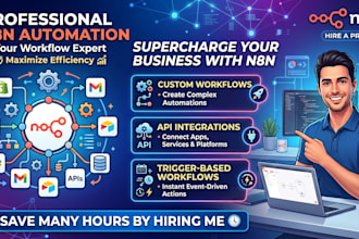 build n8n automation workflows and API integrations