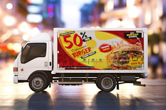 design food flyer and burger flyer