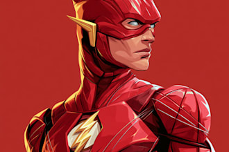 draw custom superhero and comic
