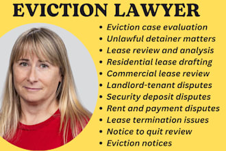 landlord tenant lawyer for eviction, lease, hoa,harassment and property disputes