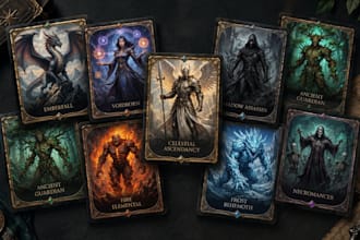 trading card board game design custom card game design trading card box tcg game