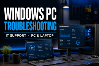 troubleshoot and fix windows PC and laptop problems
