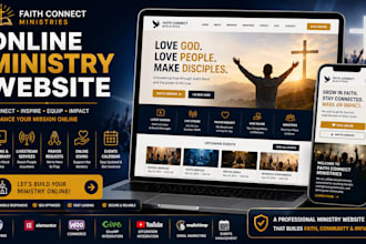 build a modern online ministry website for sermons and livestreams