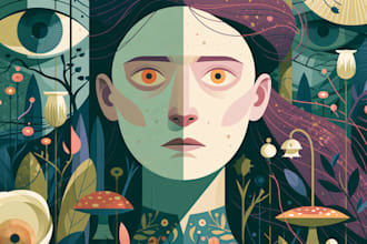 create illustrations in surreal style