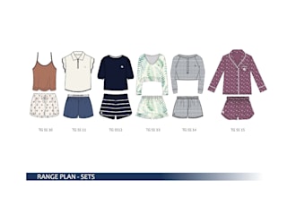 create a stylish womens sleepwear and loungewear collection