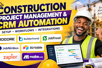 do procore buildertrend jobtread construction crm project management automation