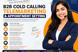 offer b2b cold calling, telemarketing and appointment setting