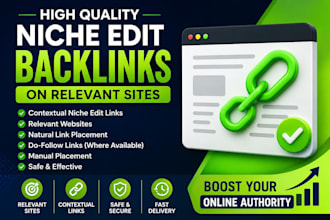 build high quality niche edit backlinks on relevant sites