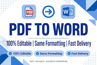 convert scanned pdf to editable word fast