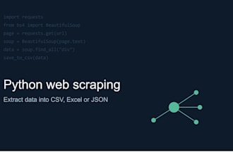 build custom python web scrapers
