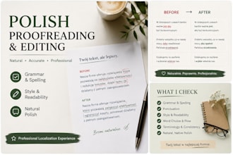 proofread and professionally edit your polish text