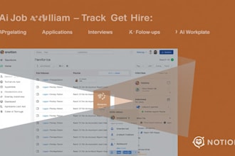 create a professional ai job application tracker in notion