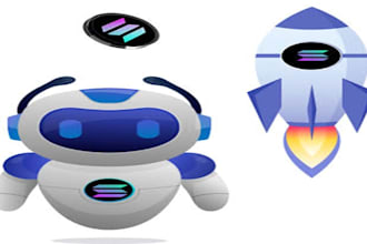 develop solana trading bot, arbitrage bot, market maker bot, and volume bot