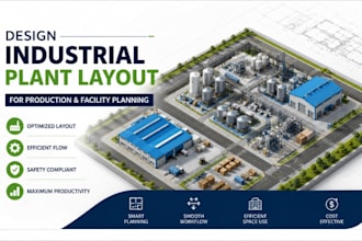 design industrial plant layout for production facility planning