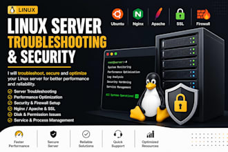 troubleshoot, secure and optimize your linux server
