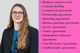 business lawyer for contracts, disputes,nda, mou,agreements and civil litigation