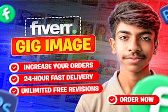 design a clickable high converting fiverr gig image, gig cover and thumbnail