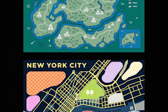 make a fantastic map for a book or board game