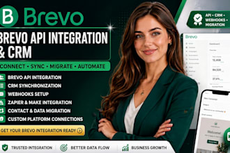 setup brevo API integration brevo CRM migration webhooks zapier make automation