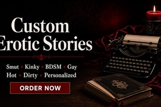 be your hot erotic story writing, smut, kinky, bdsm, nsfw, gay for you