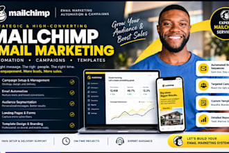 setup mailchimp email marketing, automation, flows, campaigns and templates