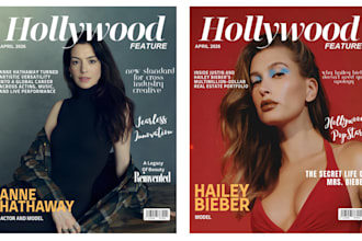 publish your celebrity feature and cover in hollywood feature magazine