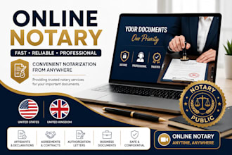 notarize UK US online notary, notarize legal document online