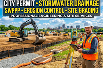 city permit stormwater management swppp erosion control and site grading