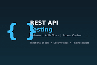 test your rest API endpoints using postman and report issues